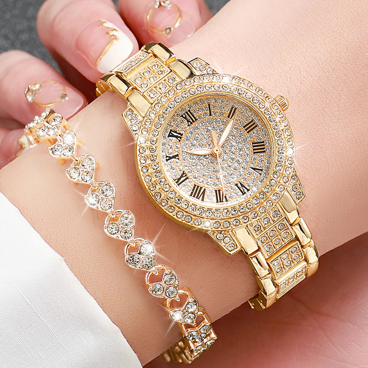 Glam Sparkle Women's Watch Set