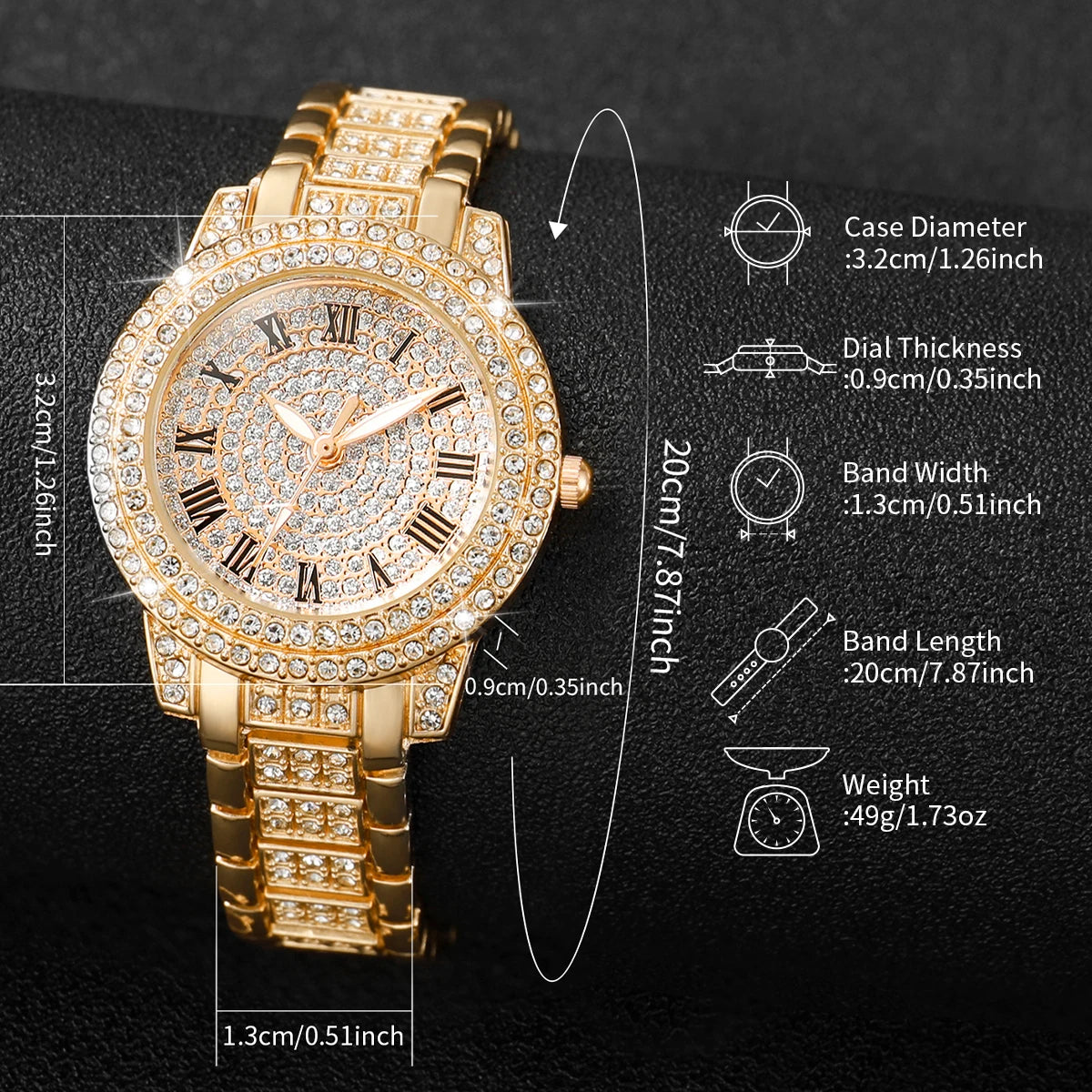 Glam Sparkle Women's Watch Set