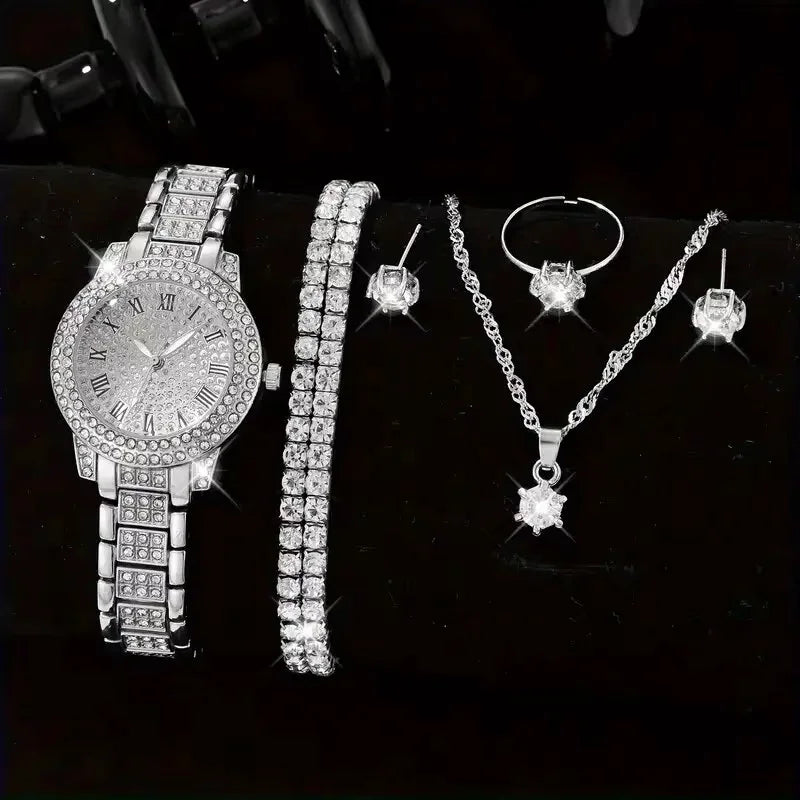 Elegant Sparkle Timepiece Set